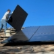 Solar panel array on residential roof -- Green Door Home Inspections