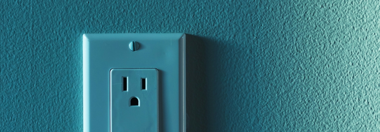 GFCI outlet with test and reset buttons -- Green Door Home Inspections